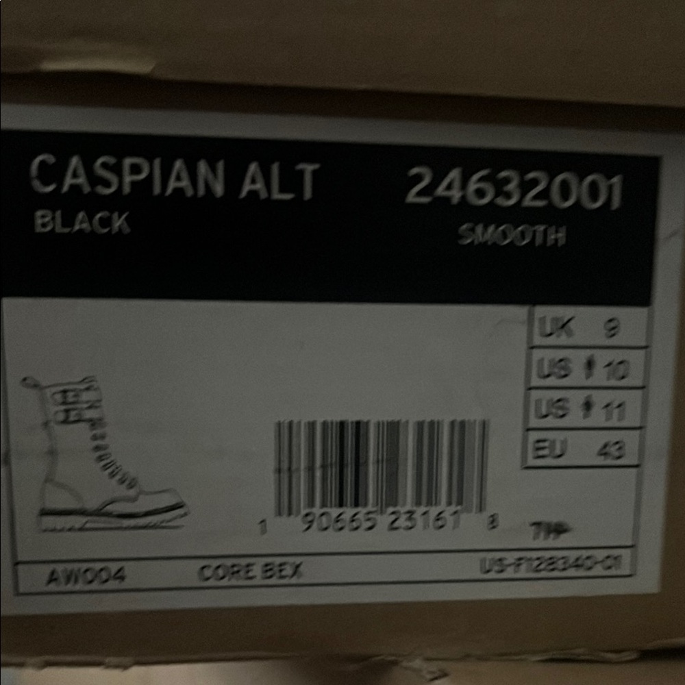 Dr. Martens Black Combat Boots with Air-Cushioned Sole - Picture 5 of 8